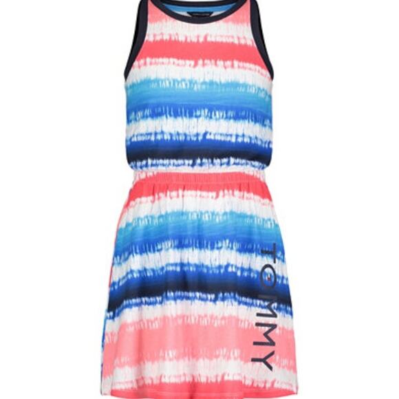 Tommy Hilfiger Other - Tommy Hilfiger Dress Size Large L Striped Jersey Spell Out Nautical Summer